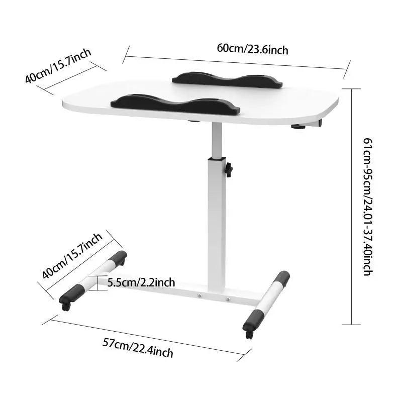 Adjustable Computer Desk 80x40x75cm Wooden Office Table Simple Bedroom Desk Style Firm Metal Rack Home Table HWC - Buy Cheaply Furniture