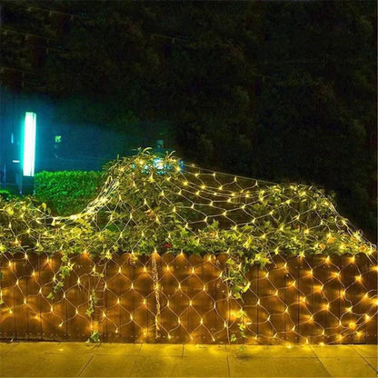 EU plug 1.5x1.5M 2x3M Christmas Garlands LED String Christmas Net Light Fairy Xmas Party Garden Wedding Decoration Curtain Light - Buy Cheaply Furniture