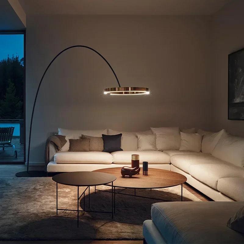 Italian Light Luxury Minimalist Fishing Lamp Living Room Bedroom Study Vertical Room Decoration Lights Artistic Floor Lamp LED - Buy Cheaply Furniture