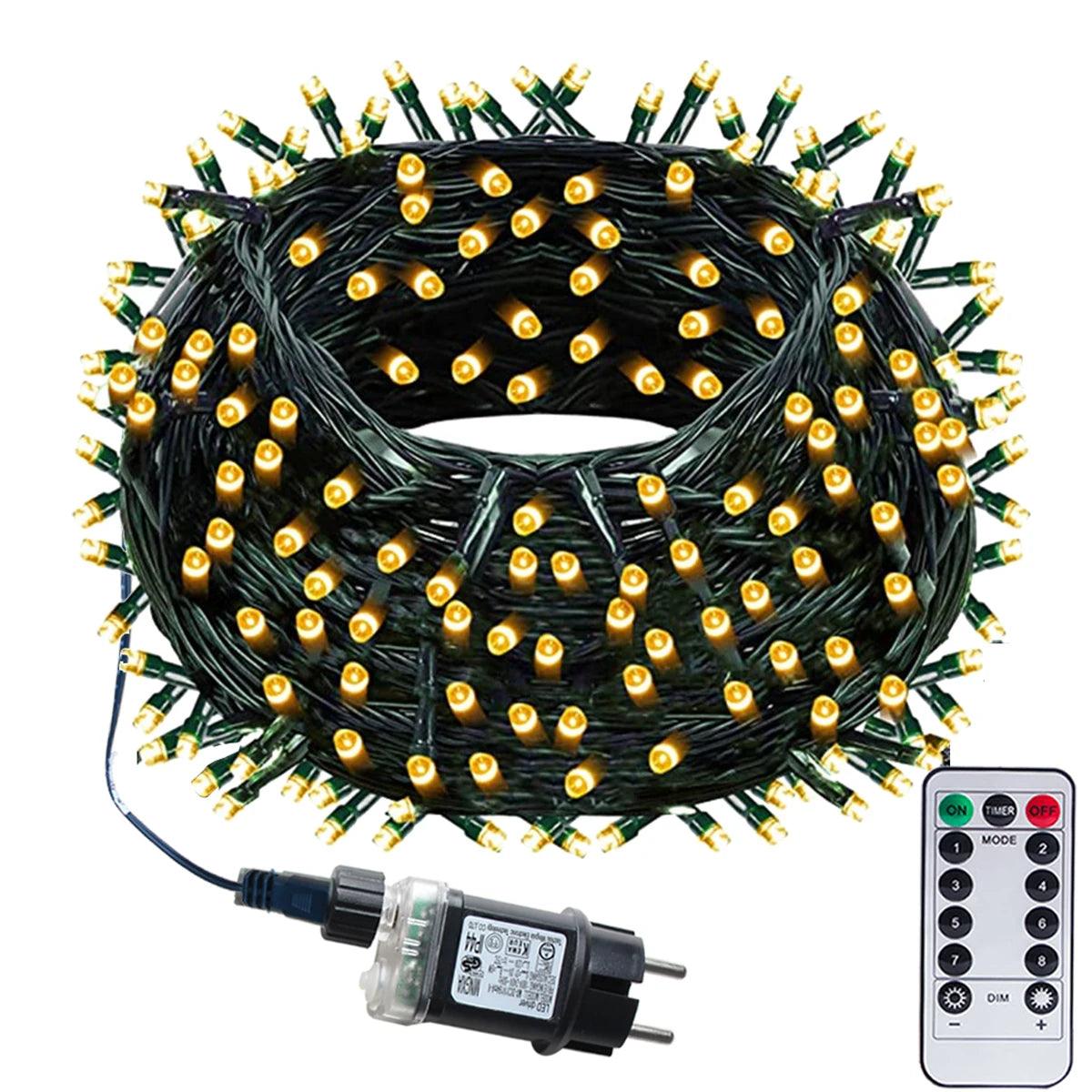 10M-102M 110V/220V Outdoor LED Fairy String Lights Christmas Lights For Garland Wedding Party Holiday Garden Lamp Holiday Decor - Buy Cheaply Furniture