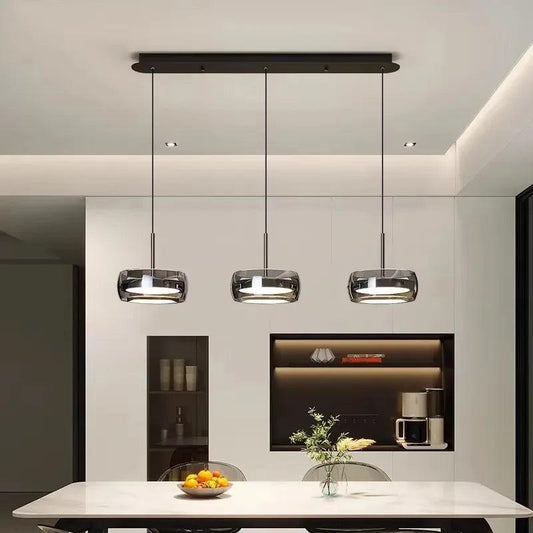 Modern & Minimalist Three-Head Glass Pendant Light for Dining Room Restaurant and Bar led lights lamp chandeliers - Buy Cheaply Furniture