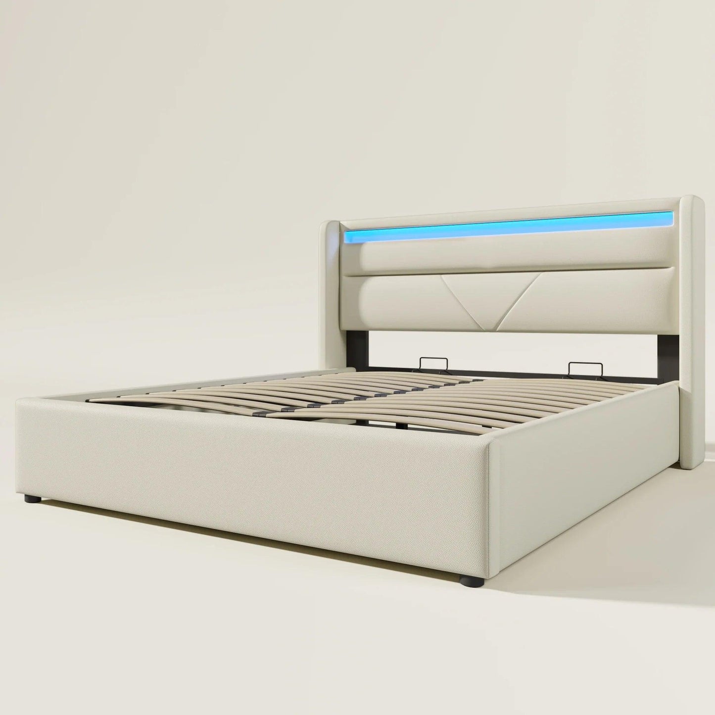 Double Bed With LED Lighting - Buy Cheaply Furniture