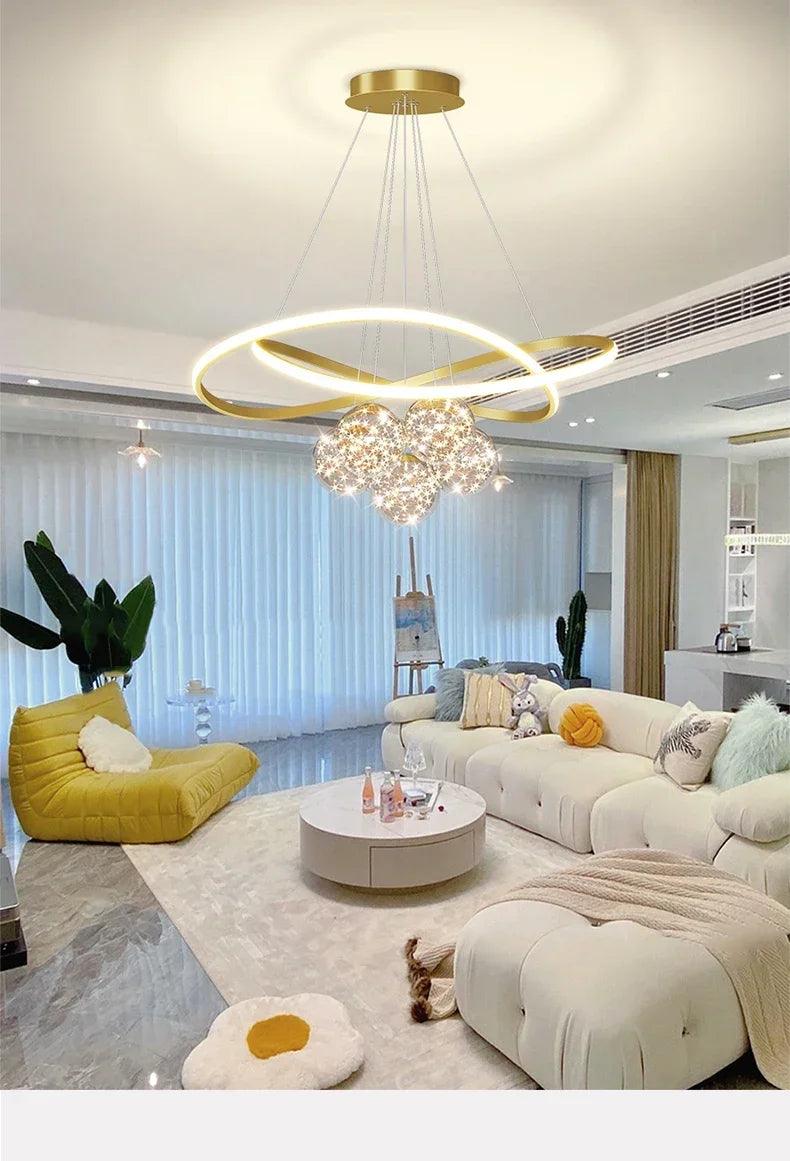 Minimalist Luxury Glass Ball LED Pendant Light Modern Interior Living Dining Room Bedroom Chandelier Home Decor Hanging Light - Buy Cheaply Furniture