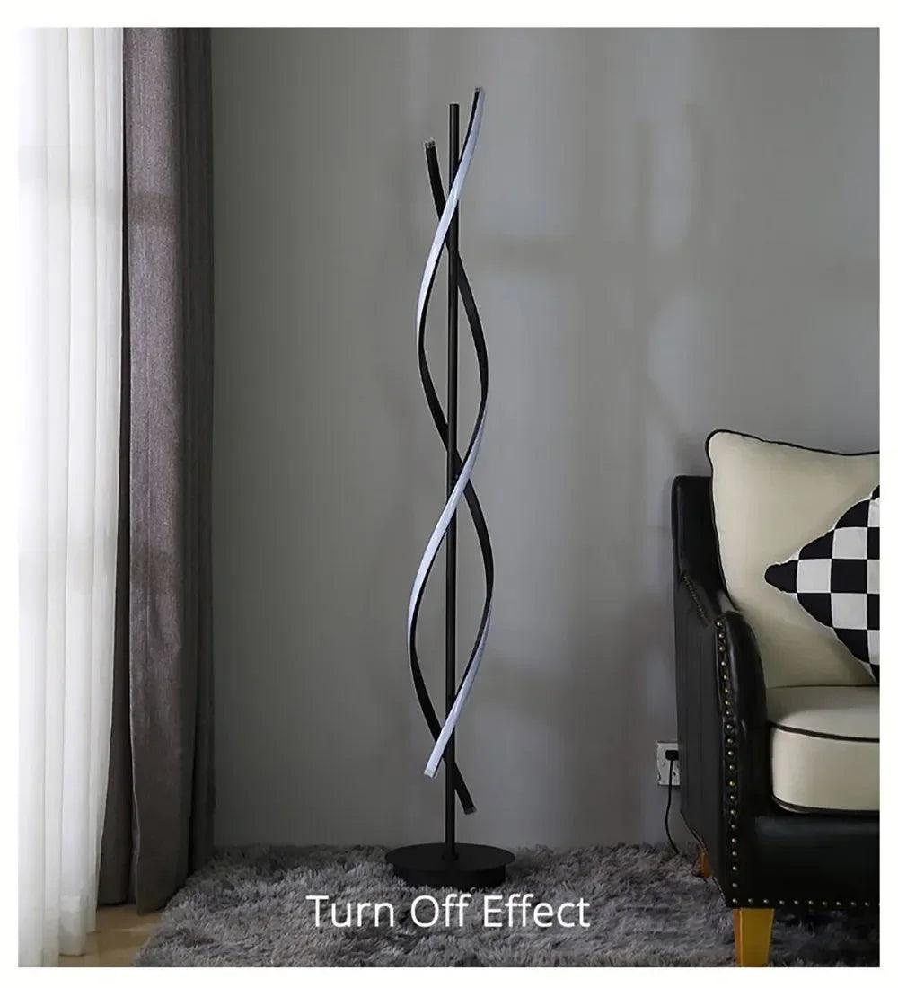 Nordic Postmodern LED Floor Lamp RGB Livingroom Bedroom Study Hotel Line Without Main Light Spiral Vertical Luxury Corner Lamps - Buy Cheaply Furniture