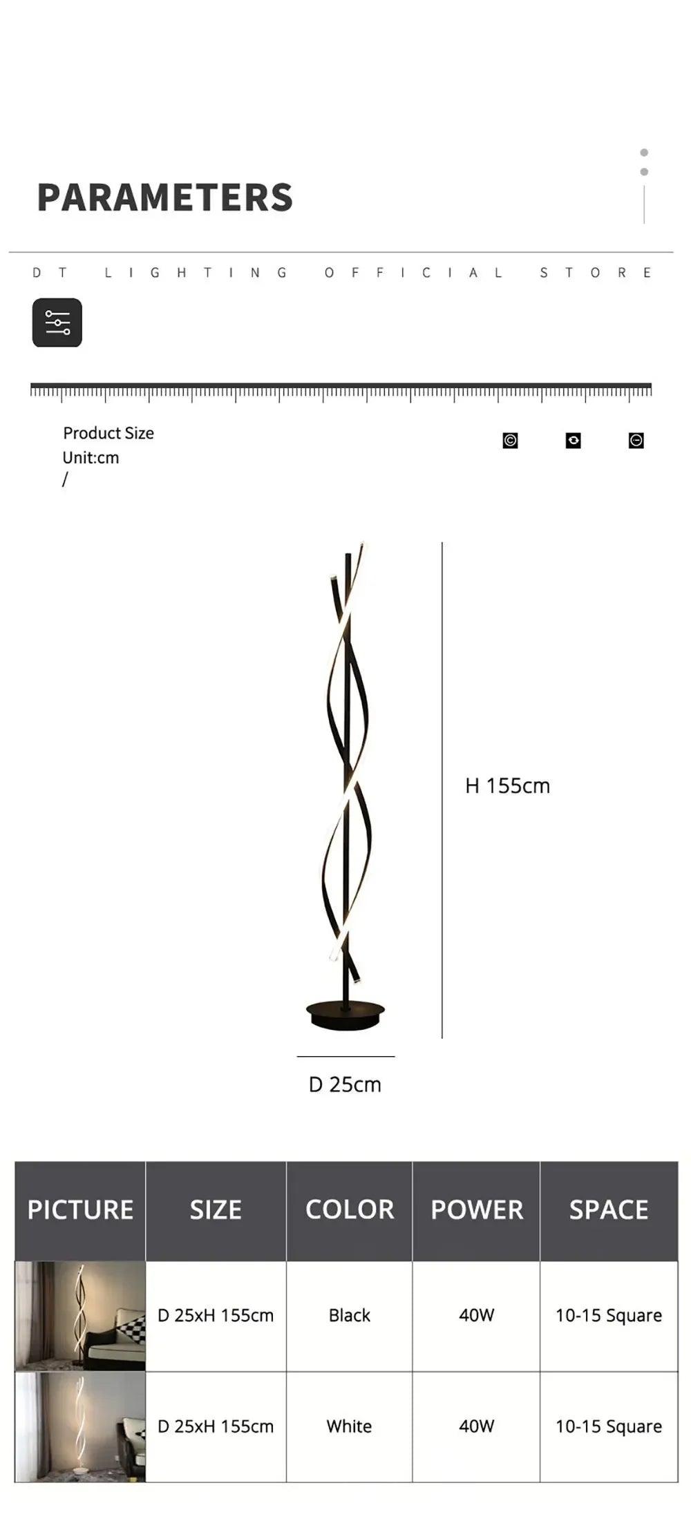 Nordic Postmodern LED Floor Lamp RGB Livingroom Bedroom Study Hotel Line Without Main Light Spiral Vertical Luxury Corner Lamps - Buy Cheaply Furniture