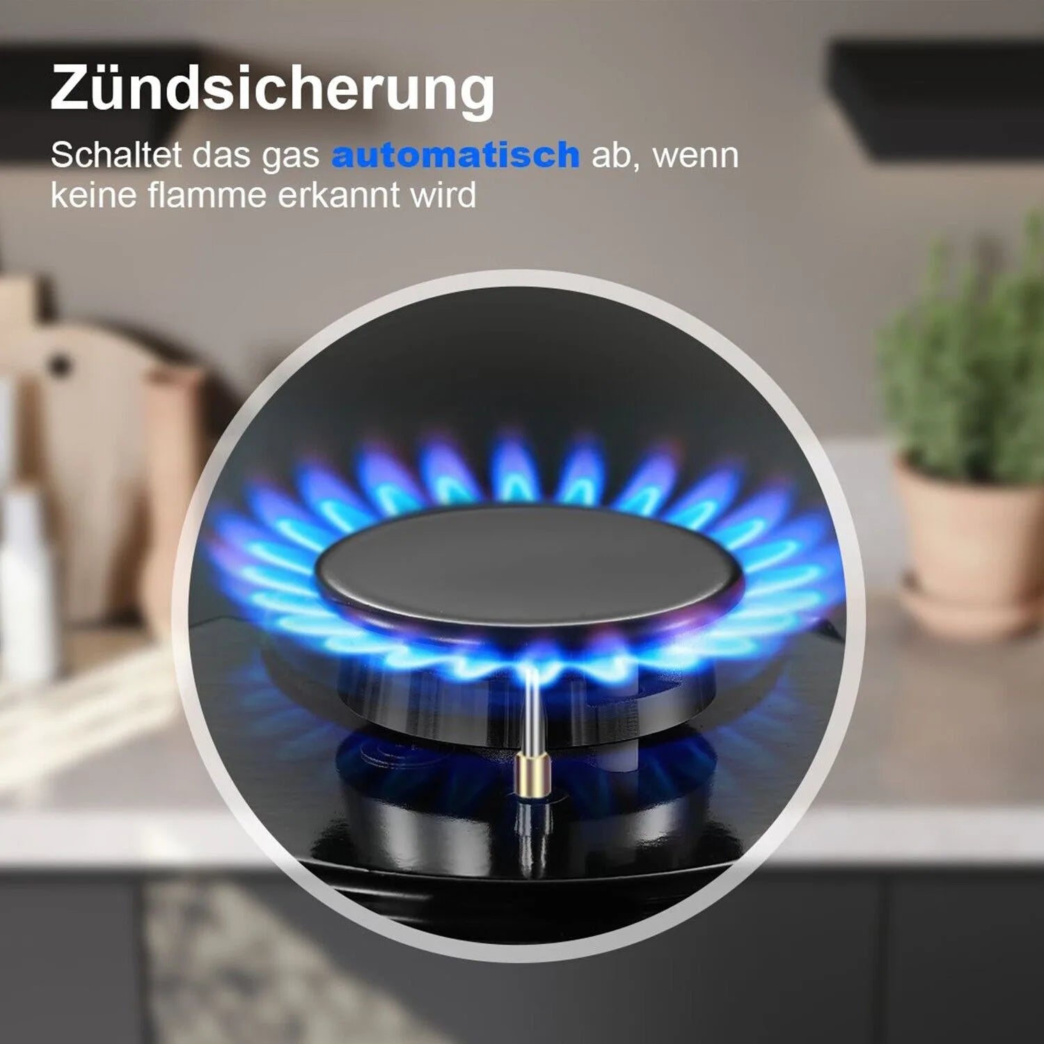 TopStrong 4 burner 60cm glass ceramic built-in stove natural gas propane gas hob - Buy Cheaply Furniture