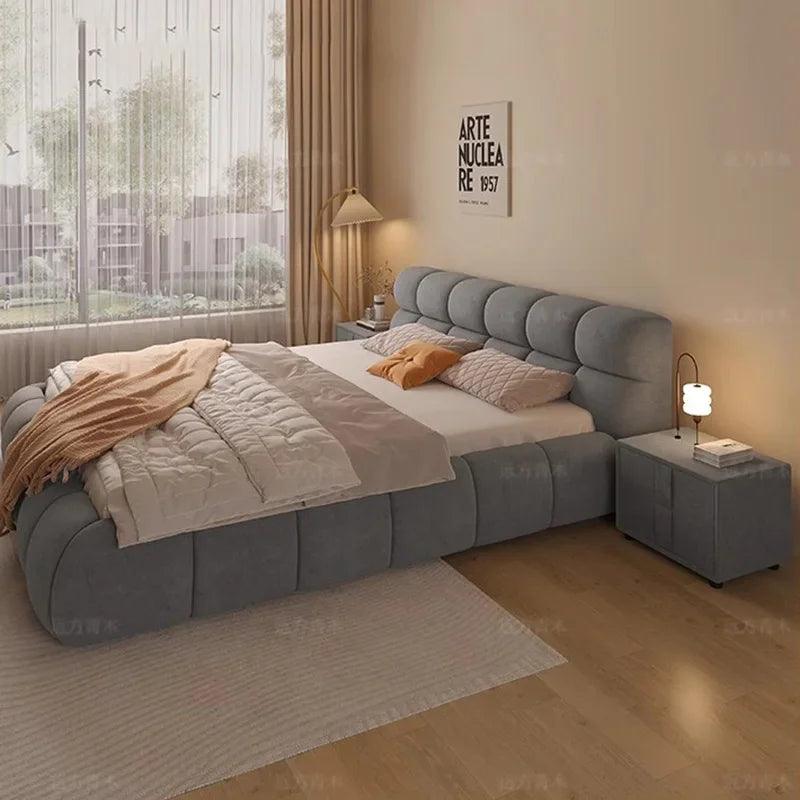 Nordic Bedroom Couple Bed Queen Cheap Modern Luxury Bedroom Bed Wood Lounge Cama Elastica Pula Pula Space Saving Furniture - Buy Cheaply Furniture