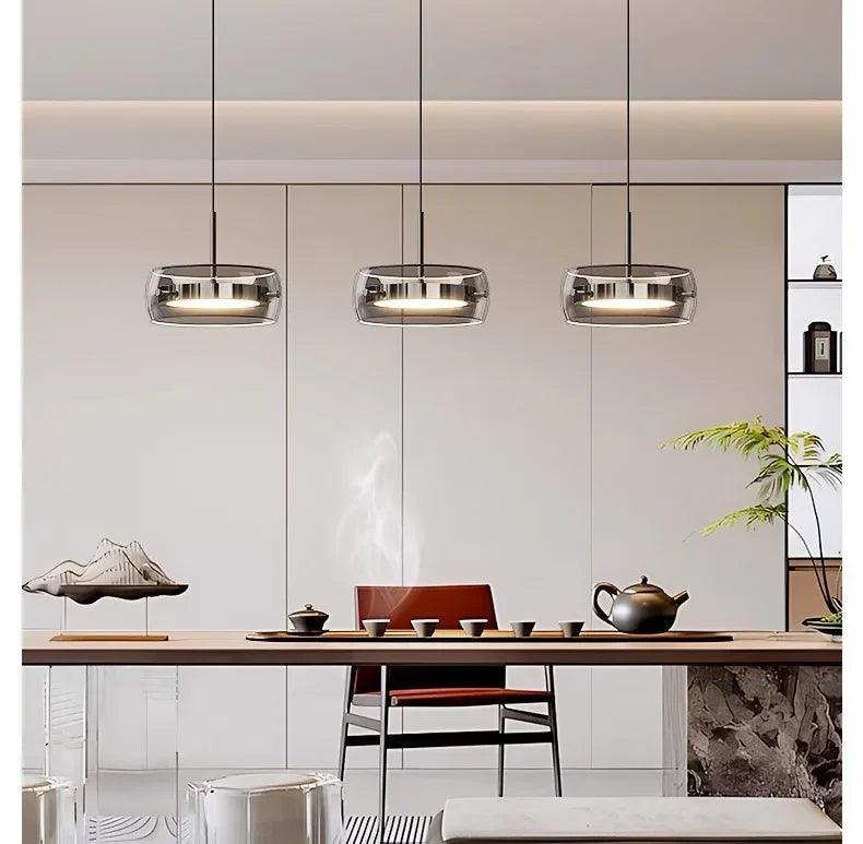 Modern & Minimalist Three-Head Glass Pendant Light for Dining Room Restaurant and Bar led lights lamp chandeliers - Buy Cheaply Furniture