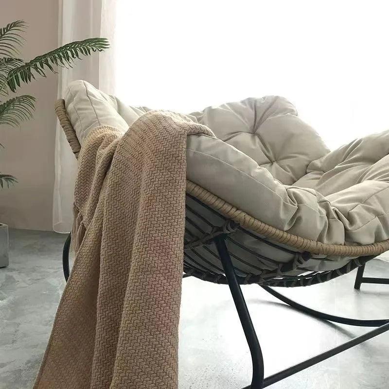 X&D Human Bird Nest Rattan Weaving Rocking Chair Leisure Sofa Home Balcony Single Lazy Sofa Rocking Chair Rattan Chair Can Sleep - Buy Cheaply Furniture