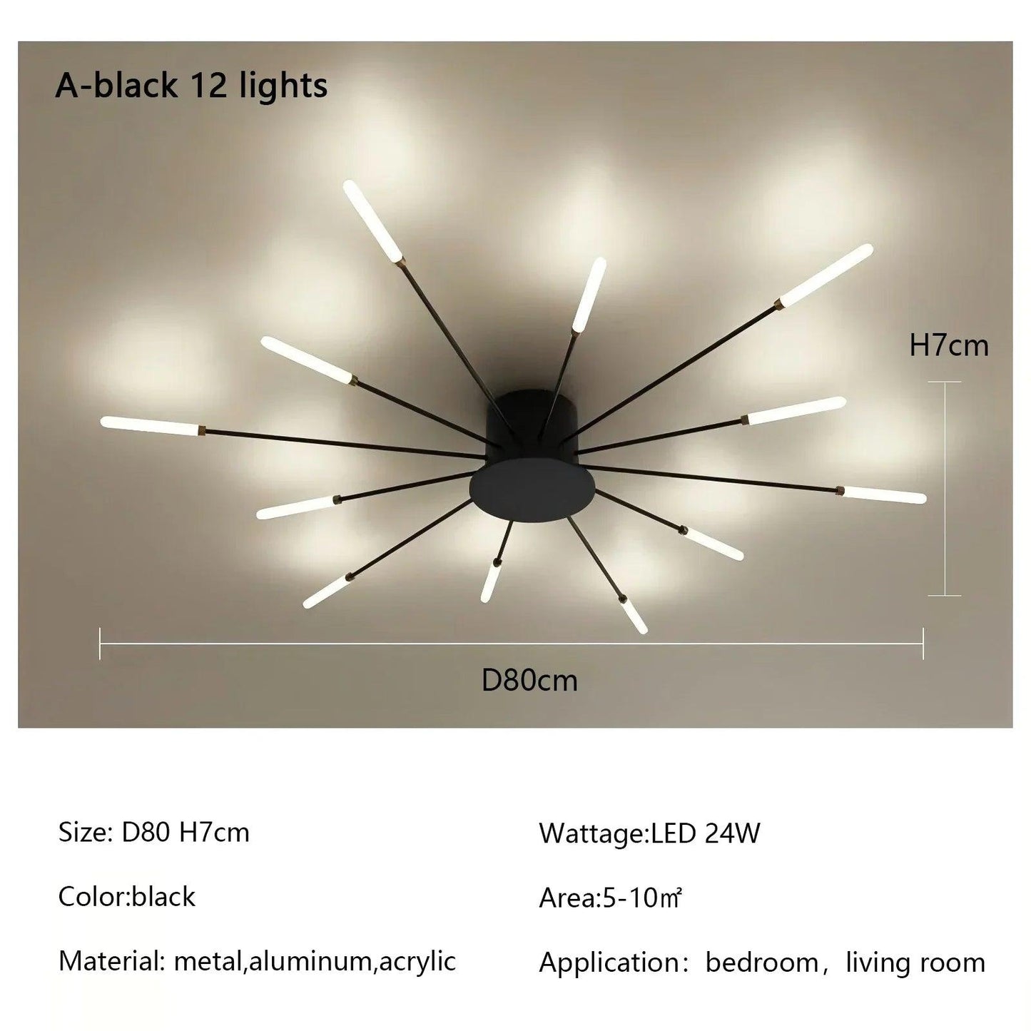 Modern Firework Led Chandeliers Lighting Lamp Home Decor Living Room Ceiling Lights Luminaria Bedroom Black Gold Spiral Lamparas - Buy Cheaply Furniture