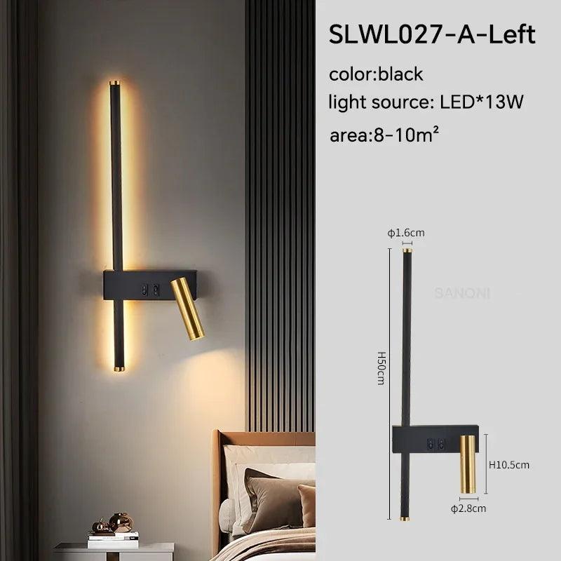 Modern Adjustable LED Wall Sconce For Bedroom Bedside Living Sofa Background Wall Lamp Luster Lighting Fixture Home Decoratioan - Buy Cheaply Furniture