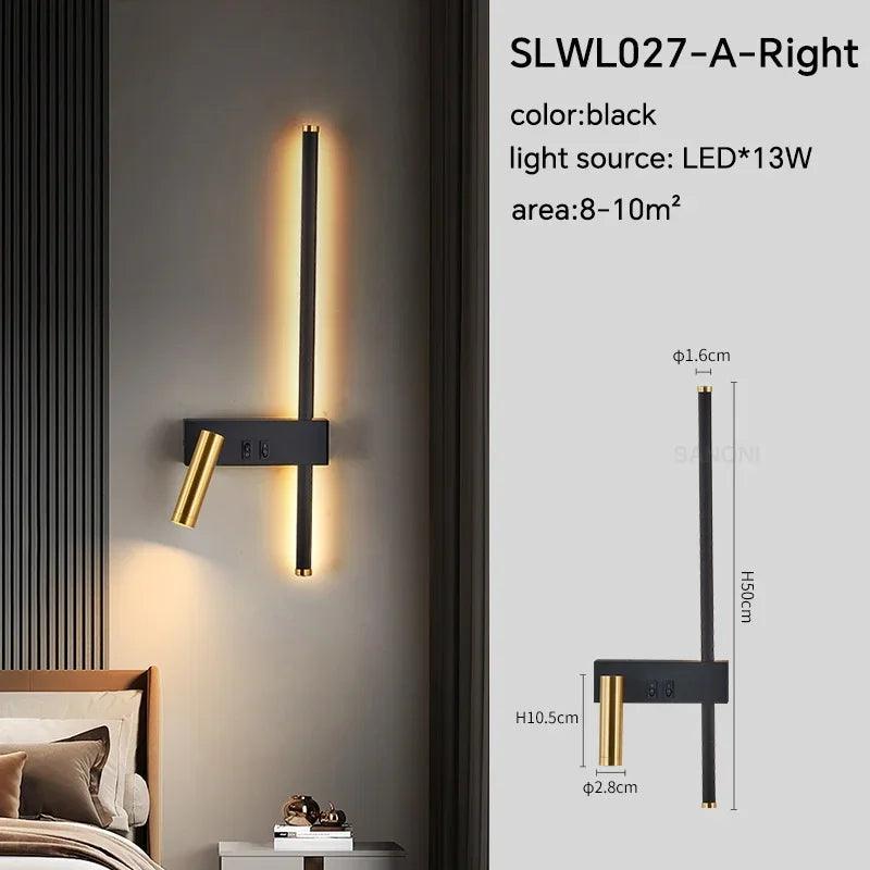 Modern Adjustable LED Wall Sconce For Bedroom Bedside Living Sofa Background Wall Lamp Luster Lighting Fixture Home Decoratioan - Buy Cheaply Furniture