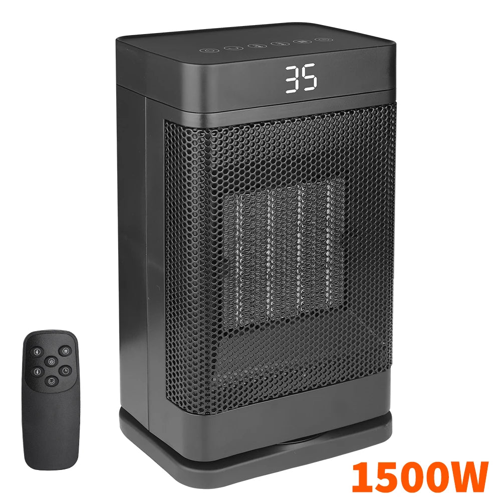 1500W/2000W Electric Heater with Remote Control Home Heating Fans 3 Gears 220V EU Plug Desk Heater PTC Ceramic Heater for Room - Buy Cheaply Furniture