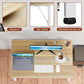 Adjustable Computer Desk 80x40x75cm Wooden Office Table Simple Bedroom Desk Style Firm Metal Rack Home Table HWC - Buy Cheaply Furniture