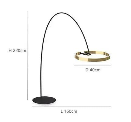 Italian Light Luxury Minimalist Fishing Lamp Living Room Bedroom Study Vertical Room Decoration Lights Artistic Floor Lamp LED - Buy Cheaply Furniture