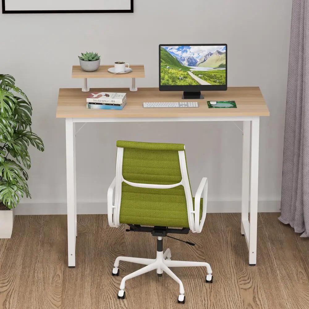 Adjustable Computer Desk 80x40x75cm Wooden Office Table Simple Bedroom Desk Style Firm Metal Rack Home Table HWC - Buy Cheaply Furniture