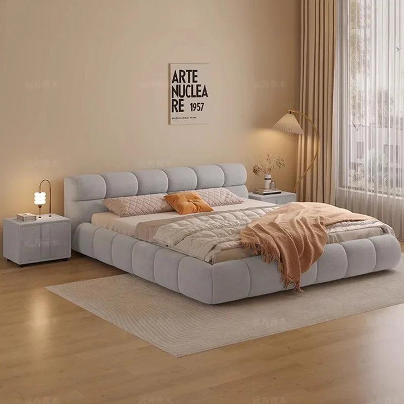 Nordic Bedroom Couple Bed Queen Cheap Modern Luxury Bedroom Bed Wood Lounge Cama Elastica Pula Pula Space Saving Furniture - Buy Cheaply Furniture