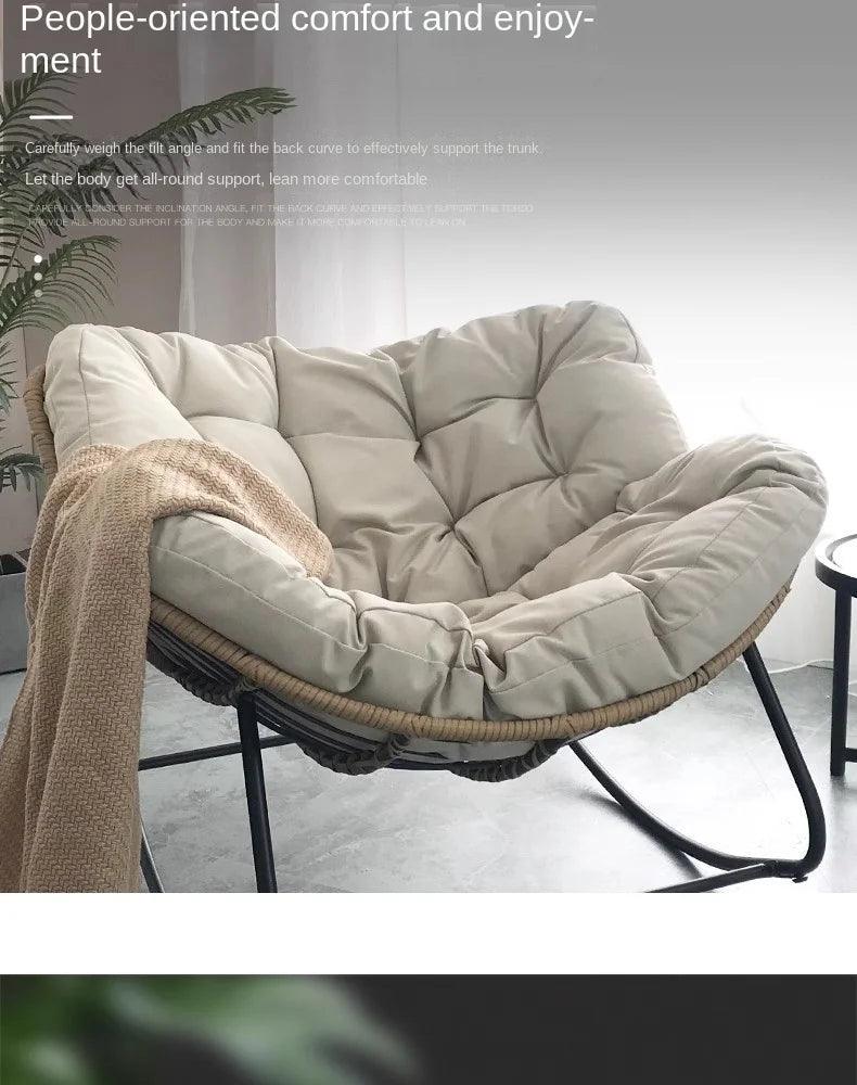 X&D Human Bird Nest Rattan Weaving Rocking Chair Leisure Sofa Home Balcony Single Lazy Sofa Rocking Chair Rattan Chair Can Sleep - Buy Cheaply Furniture