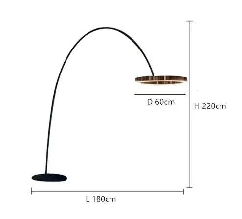 Italian Light Luxury Minimalist Fishing Lamp Living Room Bedroom Study Vertical Room Decoration Lights Artistic Floor Lamp LED - Buy Cheaply Furniture