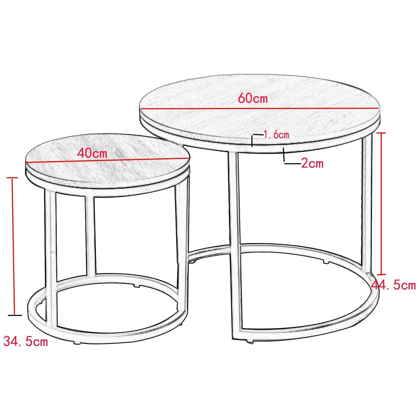 2 in 1 Iron Coffee Table Fashion Small Apartment Living Room Coffee Table Tempered Glass Round Sofa Side Coffee Table - Buy Cheaply Furniture