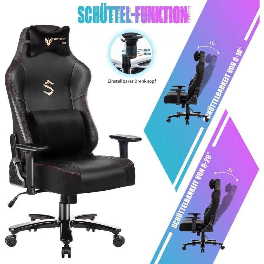 Gaming Stuhl mit Massagefunktion Racing Gamer Stuhl mit Massage Lendenwirbelstütze Gaming Sessel 180KG Belastbarkeit 55 - Buy Cheaply Furniture