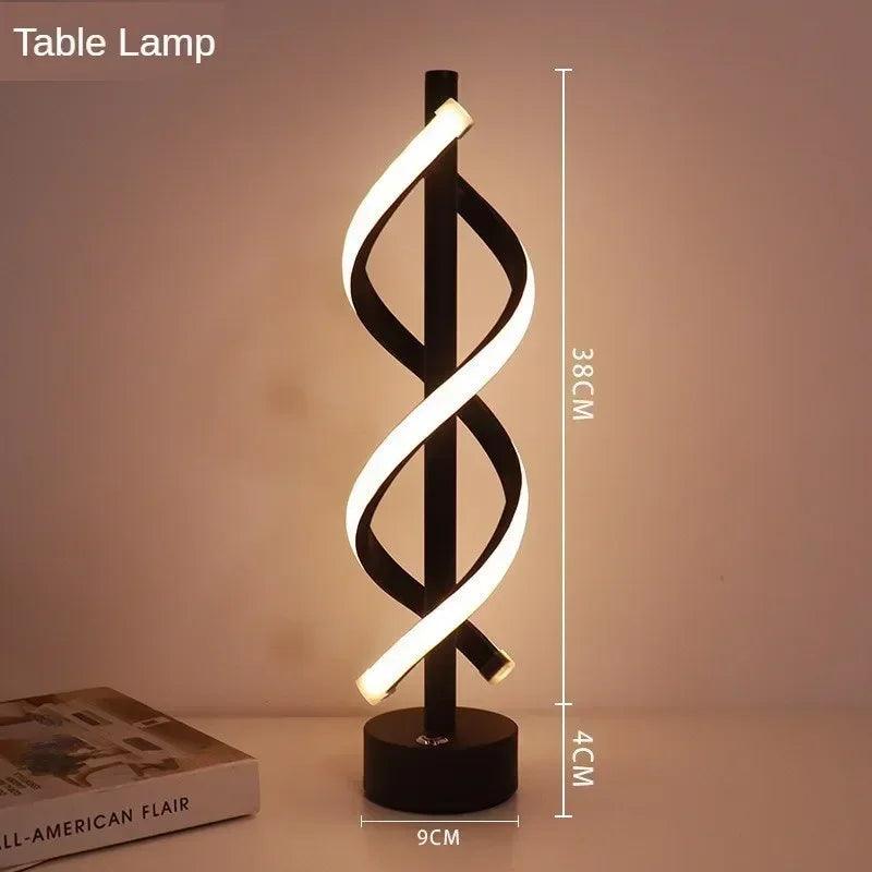 Nordic Postmodern LED Floor Lamp RGB Livingroom Bedroom Study Hotel Line Without Main Light Spiral Vertical Luxury Corner Lamps - Buy Cheaply Furniture