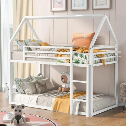 Children Beds Bunk Bed Twin Metal Floor - Buy Cheaply Furniture