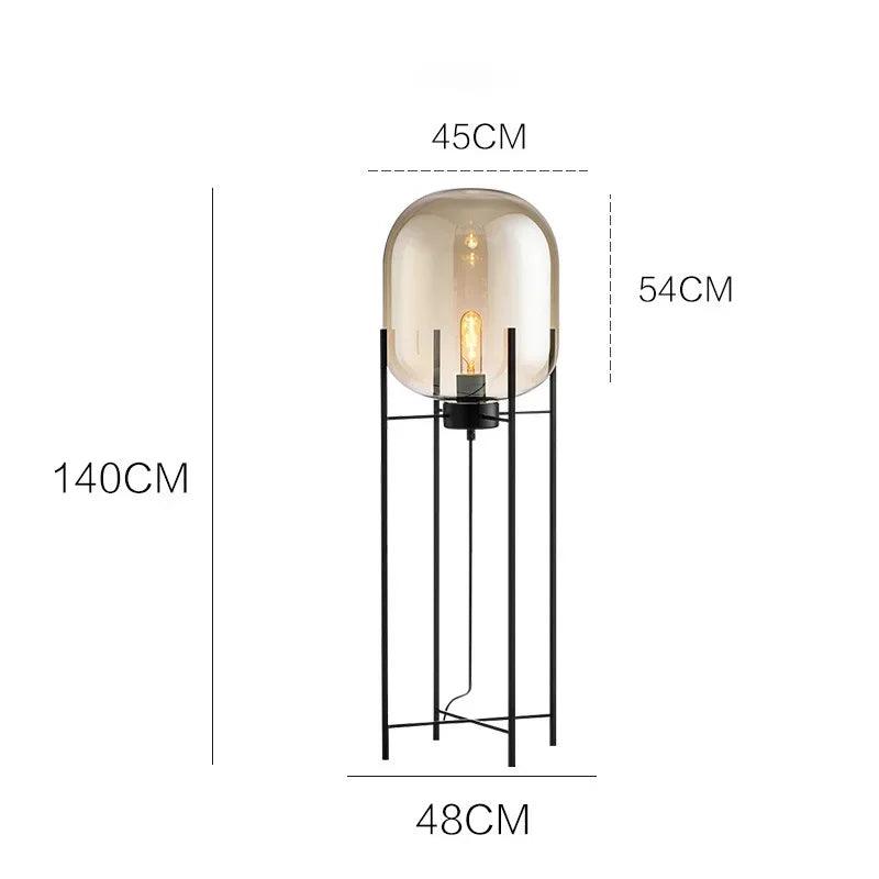 European Contemporary Residential Floor Light Living Room Modern Industrial Led Glass Table Night for Home Decor - Buy Cheaply Furniture