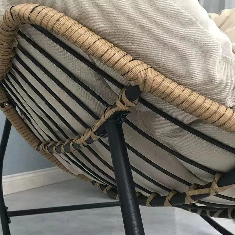 X&D Human Bird Nest Rattan Weaving Rocking Chair Leisure Sofa Home Balcony Single Lazy Sofa Rocking Chair Rattan Chair Can Sleep - Buy Cheaply Furniture