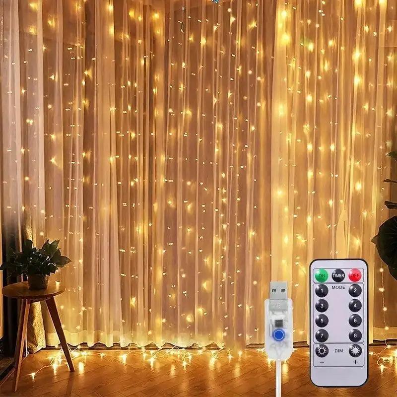 3/4/6M LED Curtain Lights Fairy Garland on the Window USB 8 Modes Light String Christmas Wedding Party Festoon Home Decoration - Buy Cheaply Furniture