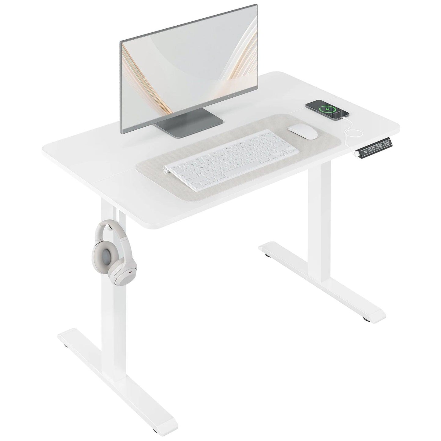 Electric Standing Computer Desk Height Adjustable Ergonomic Work Table with USB Charging Port with Memory Control - Buy Cheaply Furniture