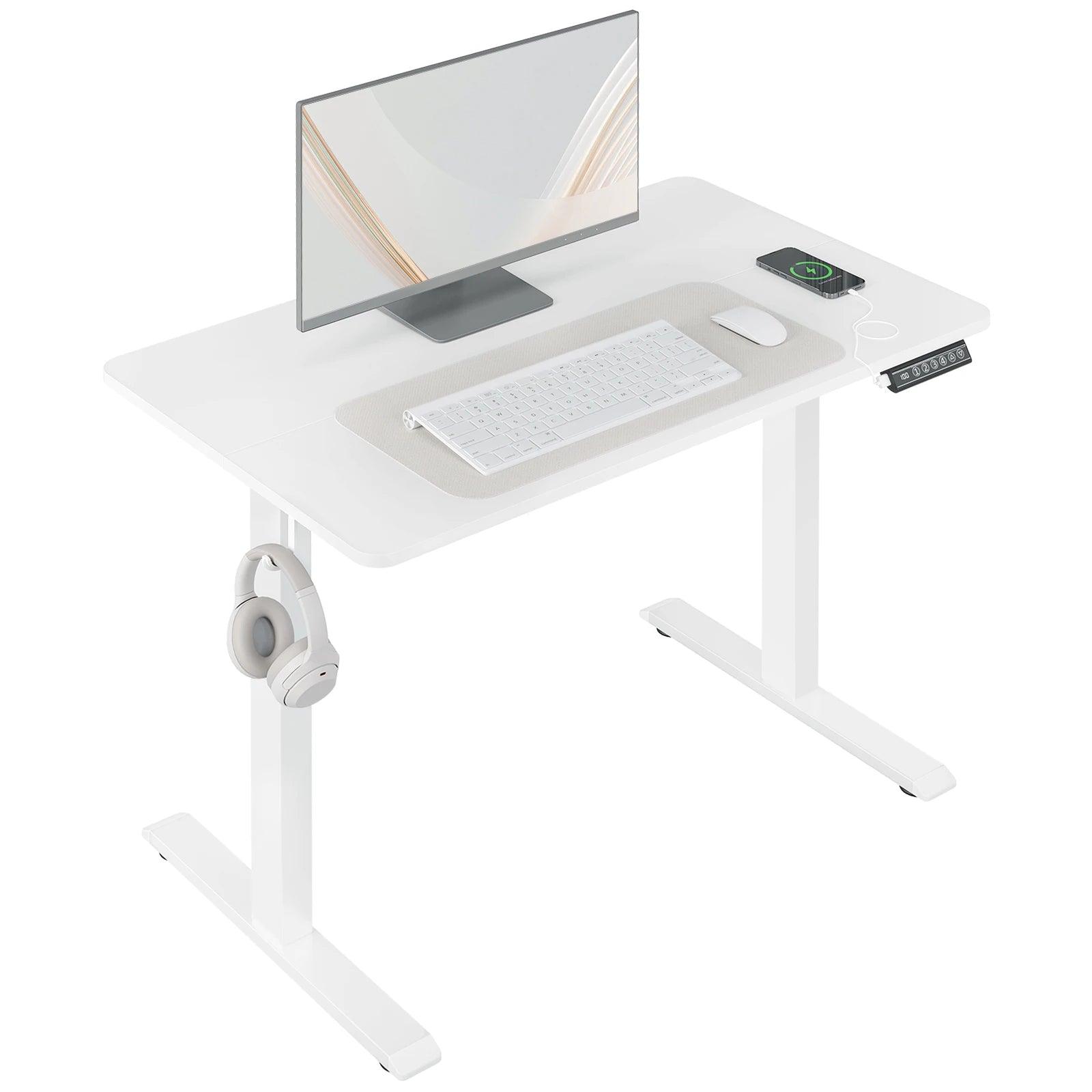 Electric Standing Computer Desk Height Adjustable Ergonomic Work Table with USB Charging Port with Memory Control - Buy Cheaply Furniture