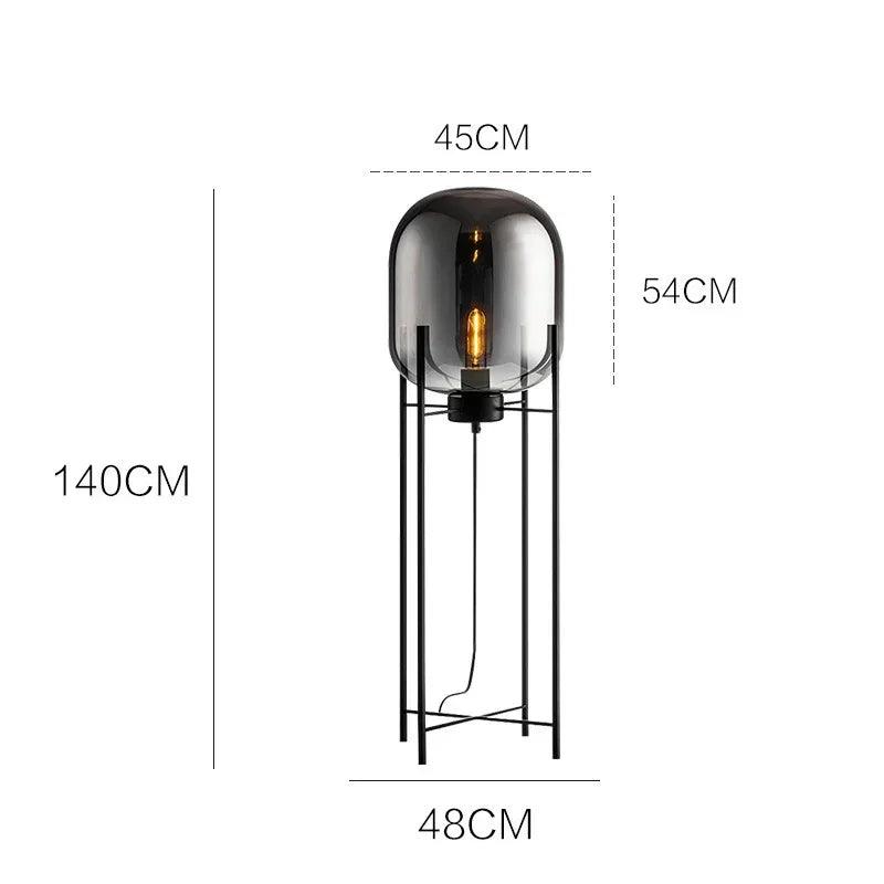 European Contemporary Residential Floor Light Living Room Modern Industrial Led Glass Table Night for Home Decor - Buy Cheaply Furniture