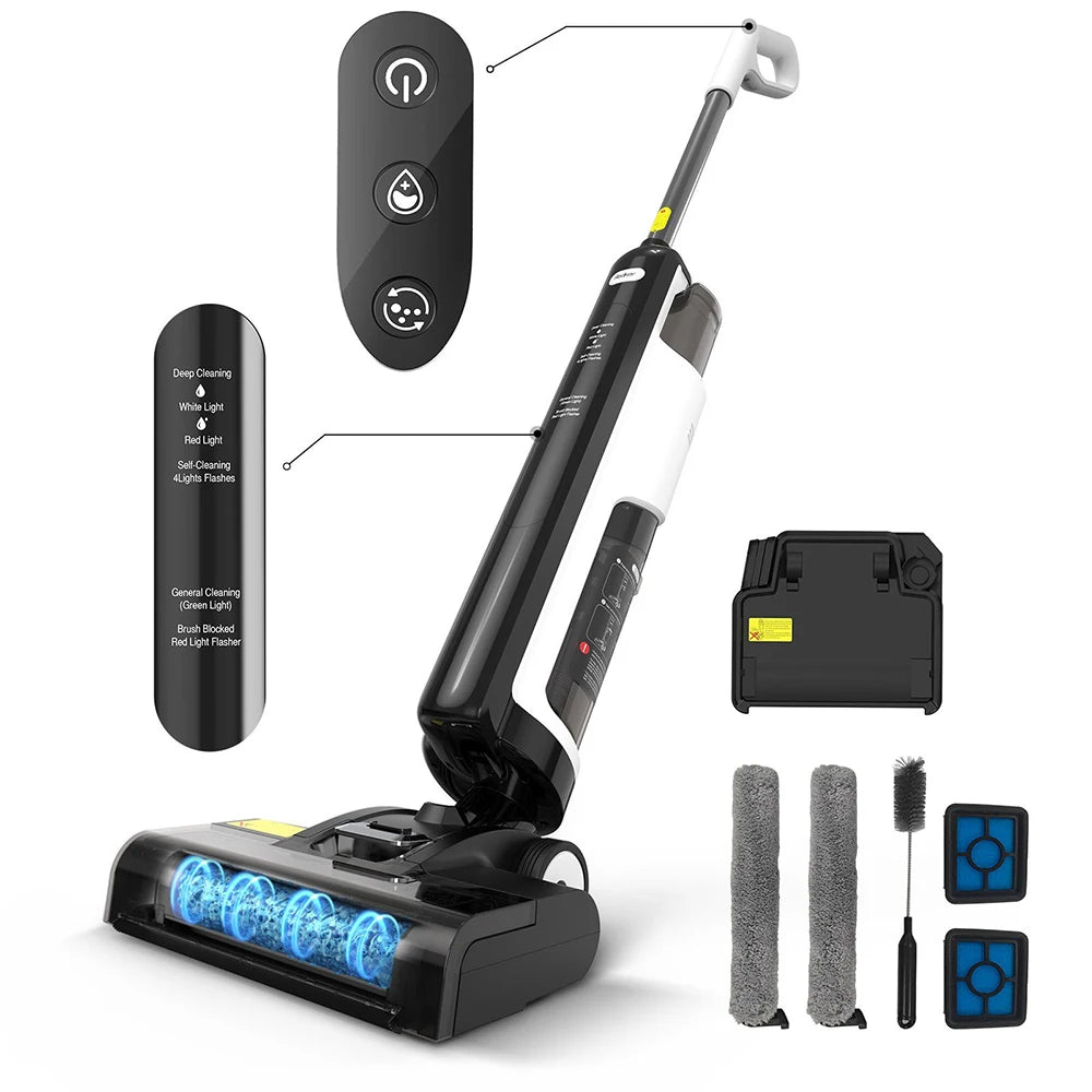 Redkey W12 SE Cordless Wet Dry Vacuum Cleaner Multi-Surface Smart Wireless Vacuum Floor Washer Self-Cleaning Drying for Home - Buy Cheaply Furniture