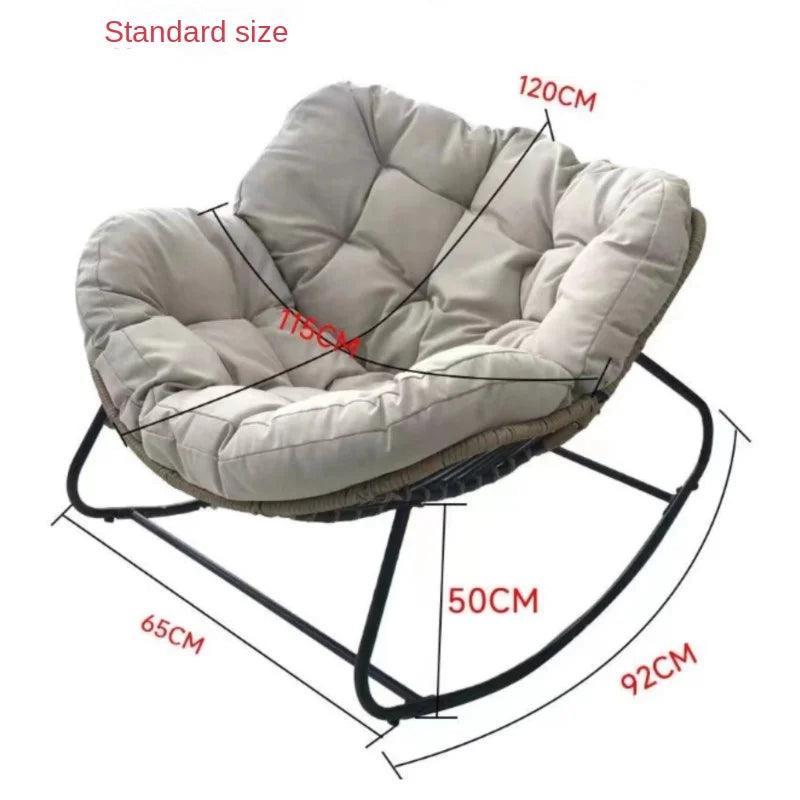 X&D Human Bird Nest Rattan Weaving Rocking Chair Leisure Sofa Home Balcony Single Lazy Sofa Rocking Chair Rattan Chair Can Sleep - Buy Cheaply Furniture