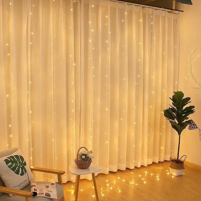 3/4/6M LED Curtain Lights Fairy Garland on the Window USB 8 Modes Light String Christmas Wedding Party Festoon Home Decoration - Buy Cheaply Furniture