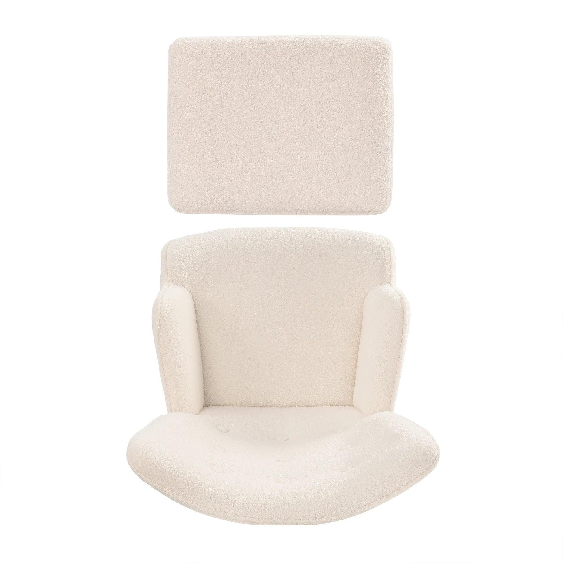 Recliner Chair with Stool,Plush Upholstered Armchair ,Stylish Design TV Chair,for Living Room, Bedroom, White - Buy Cheaply Furniture