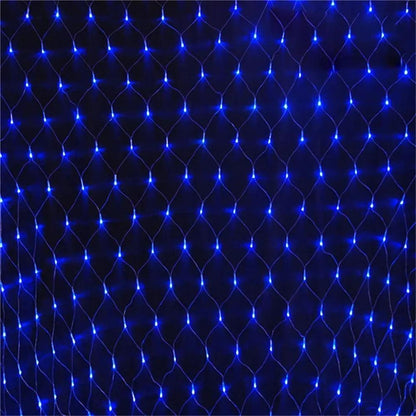 EU plug 1.5x1.5M 2x3M Christmas Garlands LED String Christmas Net Light Fairy Xmas Party Garden Wedding Decoration Curtain Light - Buy Cheaply Furniture