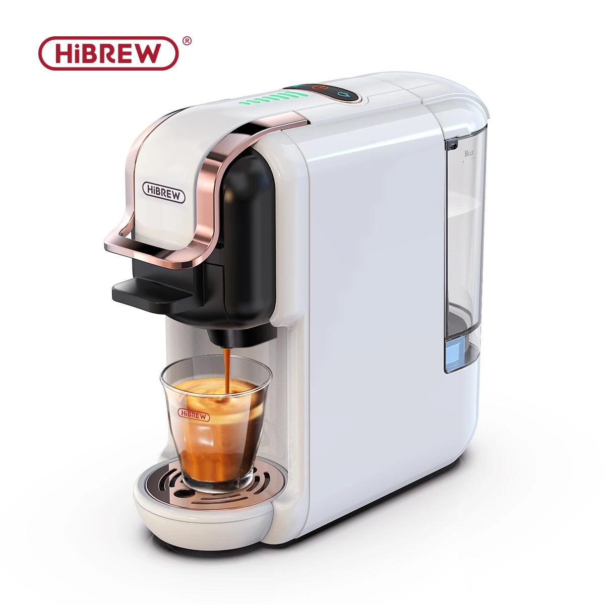 HiBREW Multiple Capsule Coffee Machine, Hot/Cold Dolce Gusto Milk Nespresso Capsule ESE Pod Ground Coffee Cafeteria 19Bar 5 in 1 - Buy Cheaply Furniture