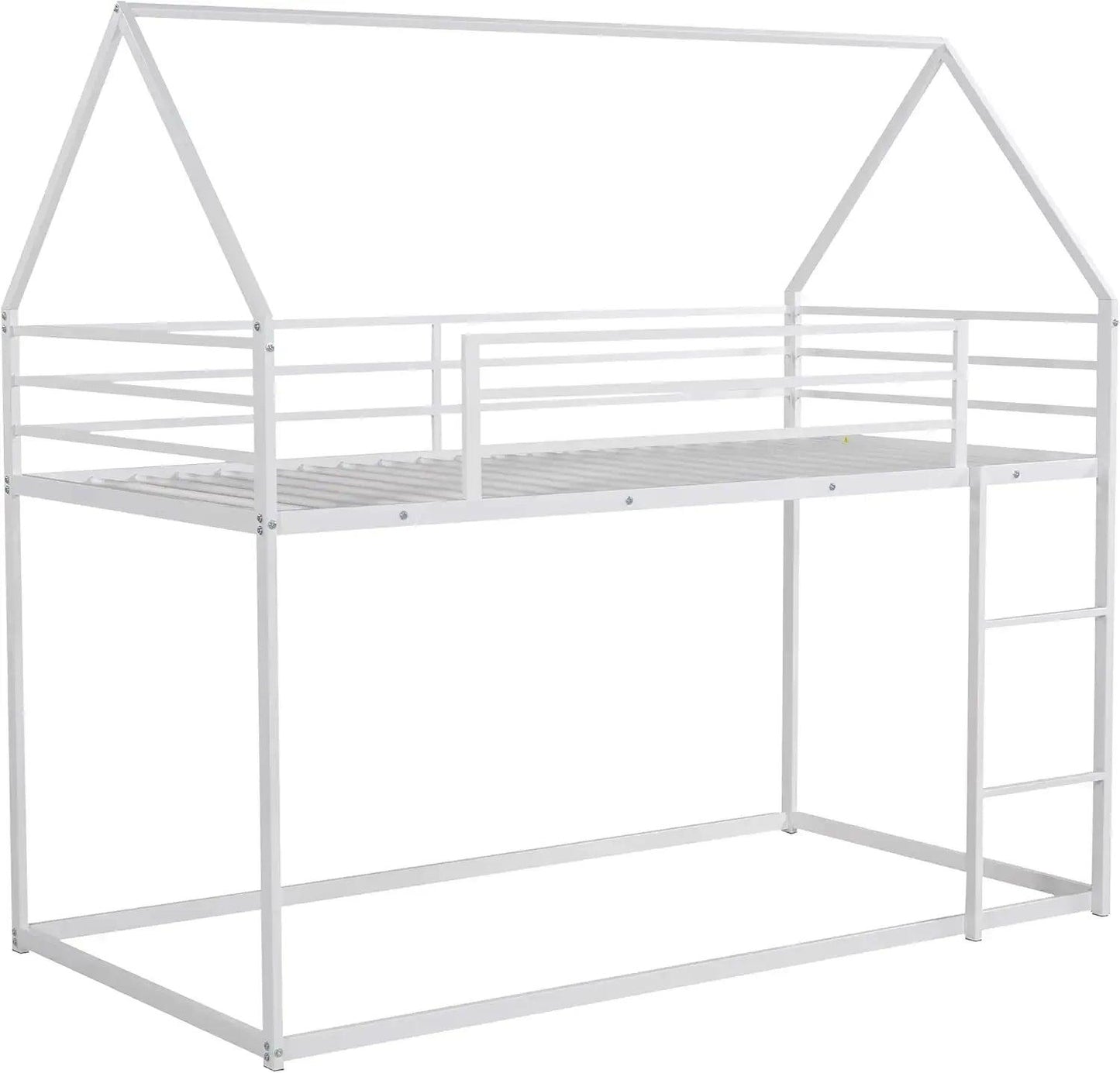 Children Beds Bunk Bed Twin Metal Floor - Buy Cheaply Furniture