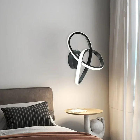 Modern LED Wall Lamp Trefoil Black White Ceiling Light For Bedroom Bedside Living Room Corridor Checkroom Decor Lighting Fixture - Buy Cheaply Furniture