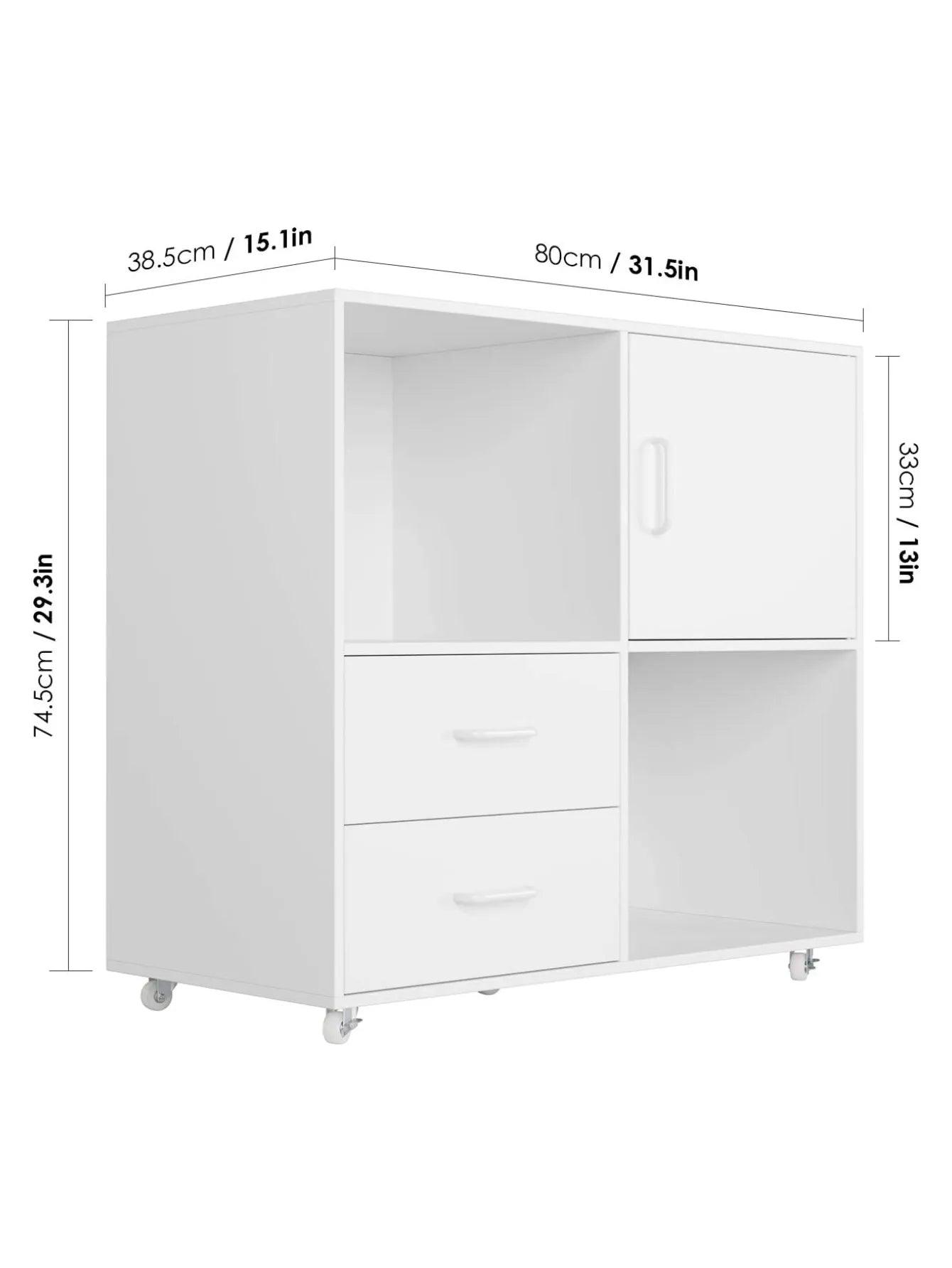 Roll Container Office wardrobe with Rolls and Drawers, File wardrobe White Documents A4 Paper Letter Format - Buy Cheaply Furniture