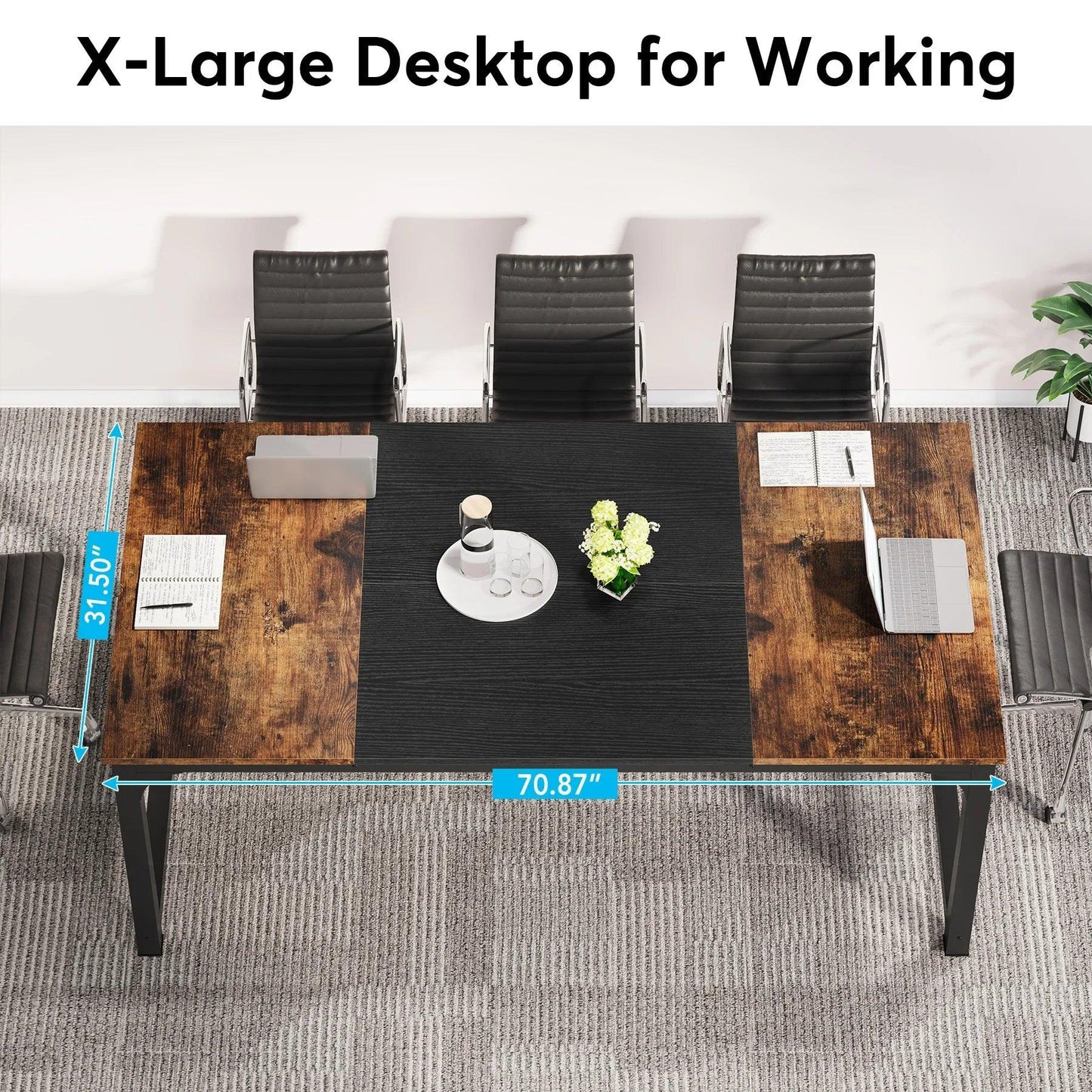 Tribesigns Modern Computer Desk Large Office Desk Computer Table Study Writing Desk Workstation for Home Office - Buy Cheaply Furniture