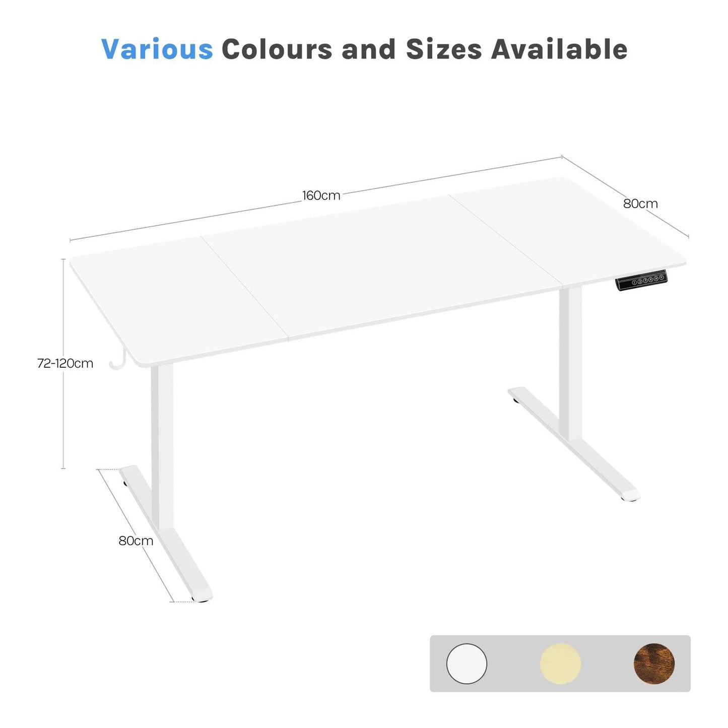 Electric Standing Computer Desk Height Adjustable Ergonomic Work Table with USB Charging Port with Memory Control - Buy Cheaply Furniture