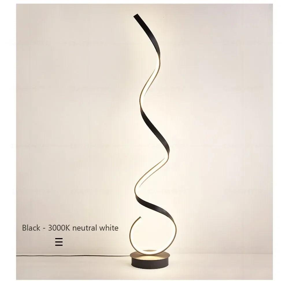 Modern LED Floor Lamp Line Spiral Light Dimmable For Living Room Bedroom Bedside Study Office Home Interior Decorative Lighting - Buy Cheaply Furniture