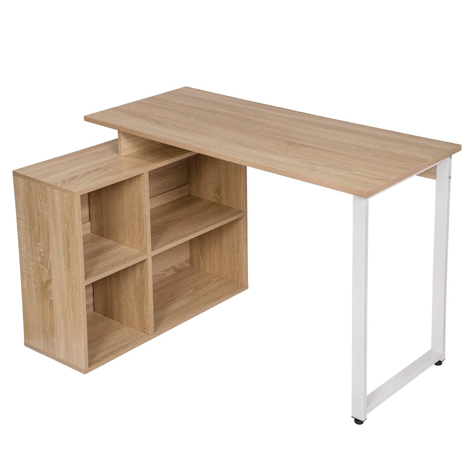 Computer Desk PC Office Table Workstation with Bookshelf Corner Gaming Table Study Writing Desk Home Office - Buy Cheaply Furniture