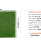 VEVOR Artifical Grass Rug Green Turf 1.38/1.57" Fake Door Mat Outdoor Patio Lawn Decoration Easy to Clean with Drainage Holes - Buy Cheaply Furniture